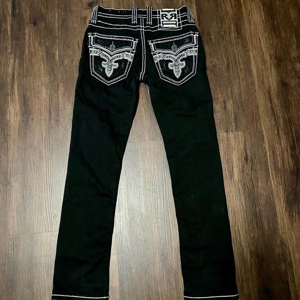 Black and White Rock Revival jeans